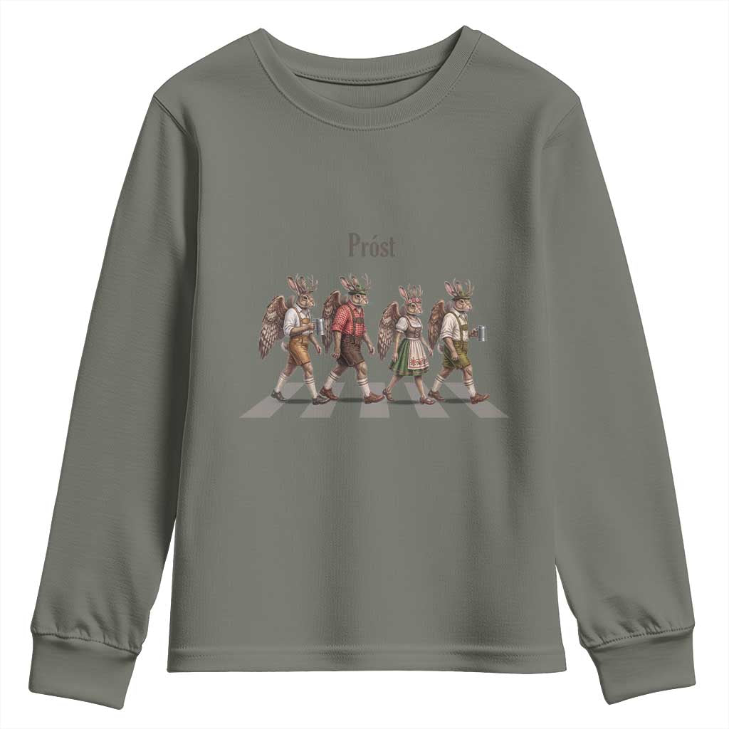 Funny Oktoberfest Wolpertinger Youth Sweatshirt German Bavarian Beer Festival Heritage