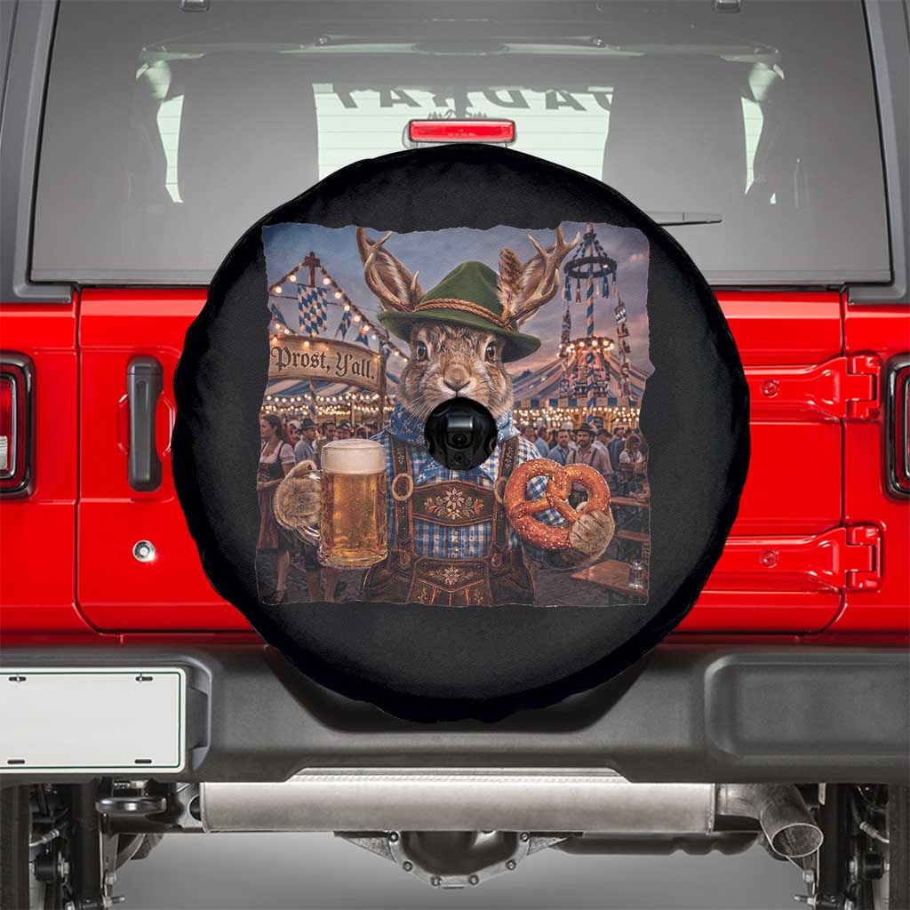 Prost Yall Wolpertinger Oktoberfest Bavarian Folklore Spare Tire Cover