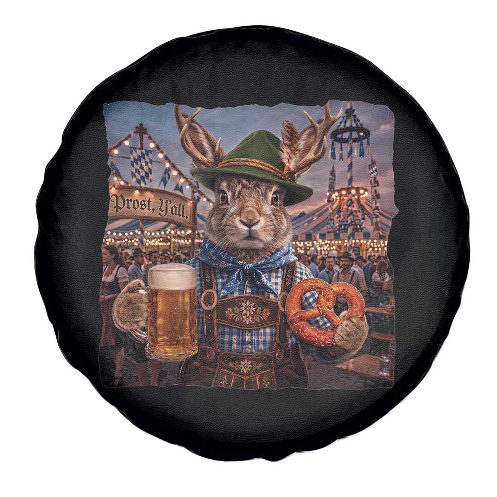 Prost Yall Wolpertinger Oktoberfest Bavarian Folklore Spare Tire Cover