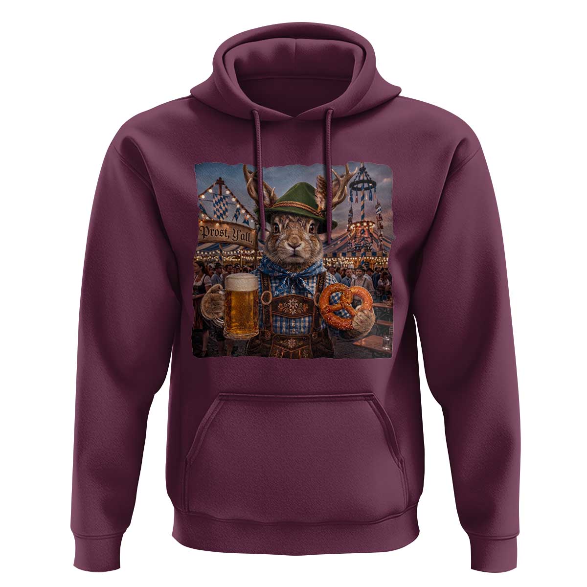 Prost Yall Wolpertinger Oktoberfest Bavarian Folklore Hoodie