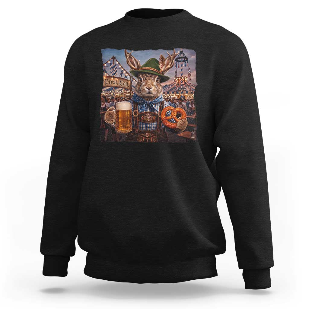 Prost Yall Wolpertinger Oktoberfest Bavarian Folklore Sweatshirt