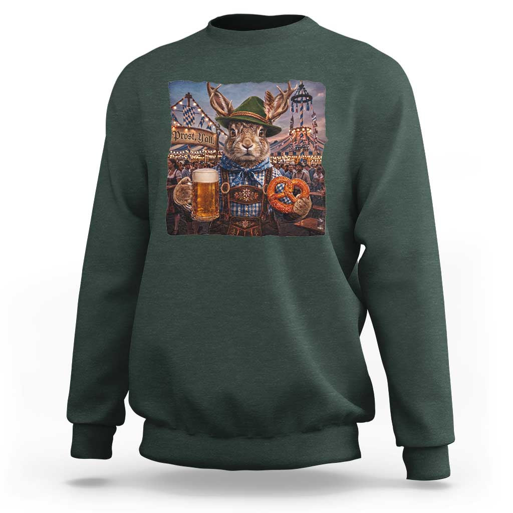 Prost Yall Wolpertinger Oktoberfest Bavarian Folklore Sweatshirt