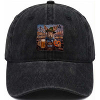 Prost Yall Wolpertinger Oktoberfest Bavarian Folklore Washed Cotton Baseball Cap