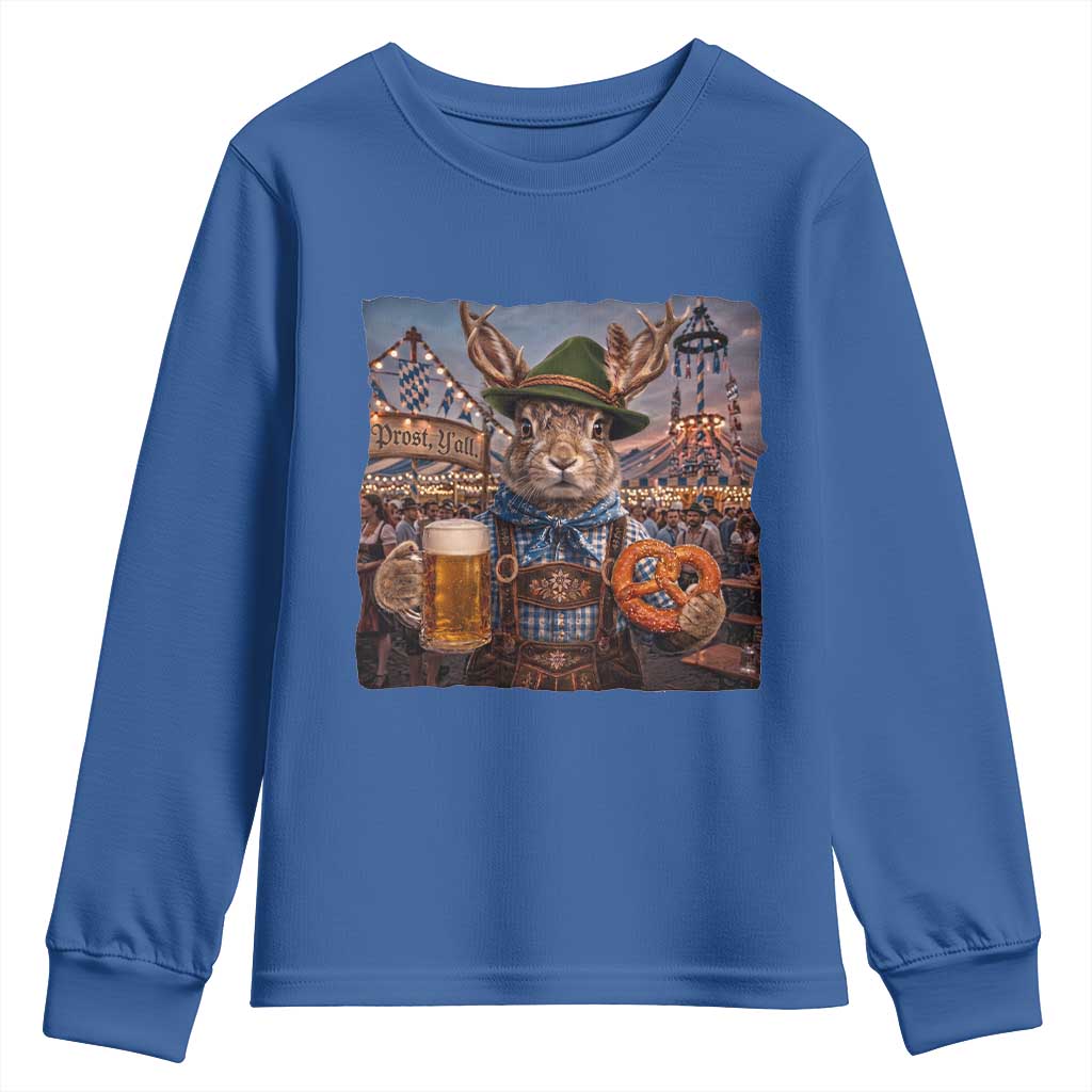 Prost Yall Wolpertinger Oktoberfest Bavarian Folklore Youth Sweatshirt