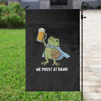 Funny Frog Oktoberfest Bavarian Beer Lover Garden Flag We Prost At Dawn