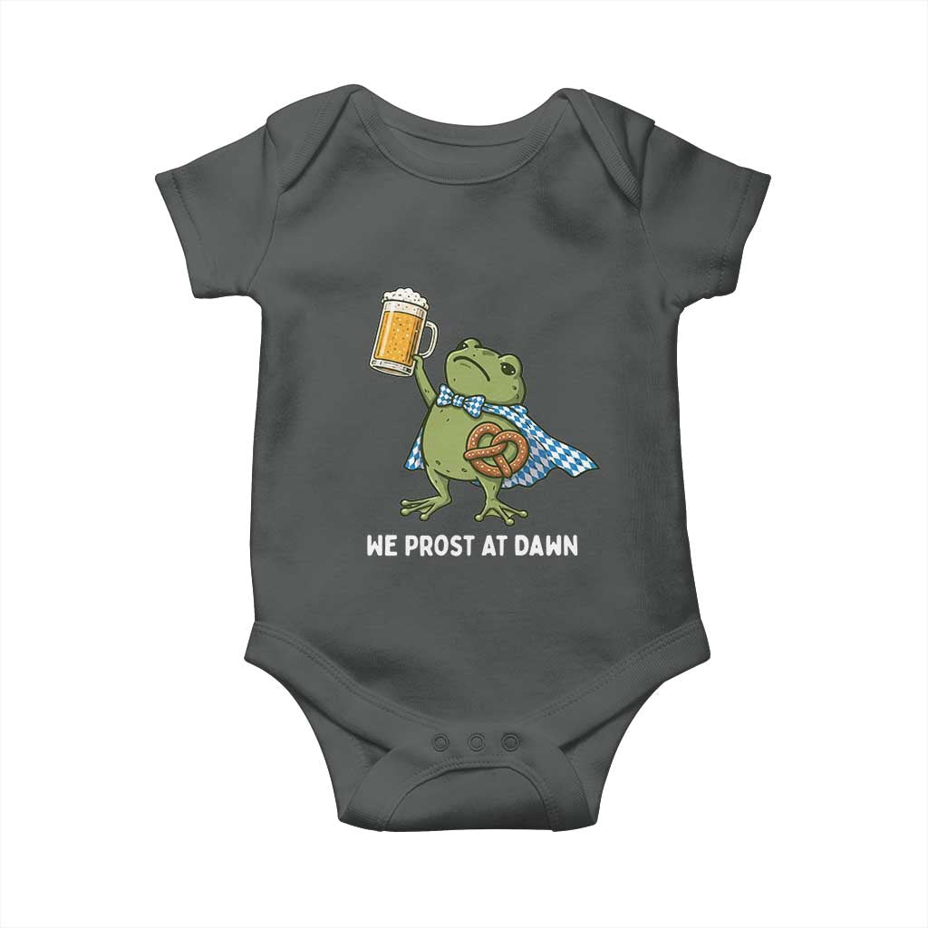 Funny Frog Oktoberfest Bavarian Beer Lover Baby Onesie We Prost At Dawn