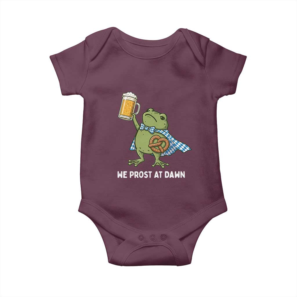Funny Frog Oktoberfest Bavarian Beer Lover Baby Onesie We Prost At Dawn