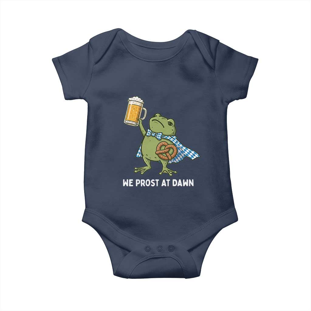 Funny Frog Oktoberfest Bavarian Beer Lover Baby Onesie We Prost At Dawn