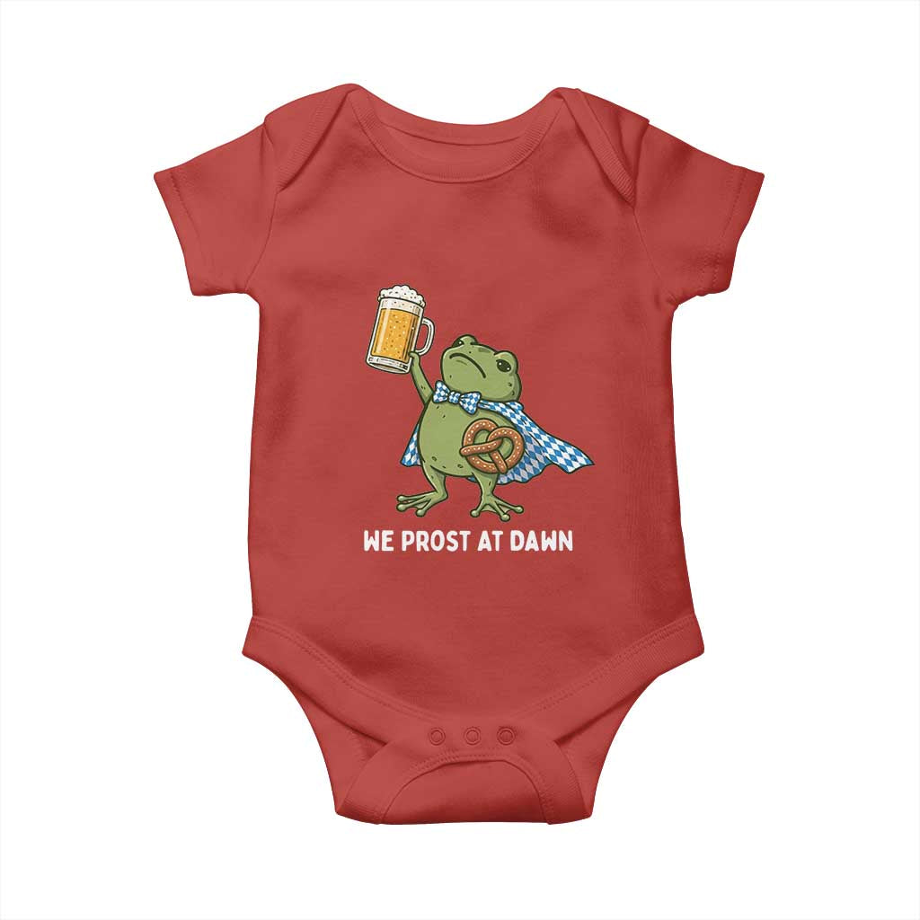Funny Frog Oktoberfest Bavarian Beer Lover Baby Onesie We Prost At Dawn