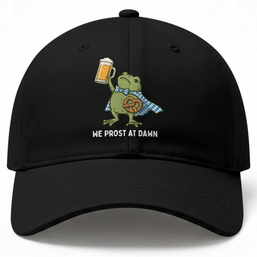 Funny Frog Oktoberfest Bavarian Beer Lover Baseball Cap We Prost At Dawn