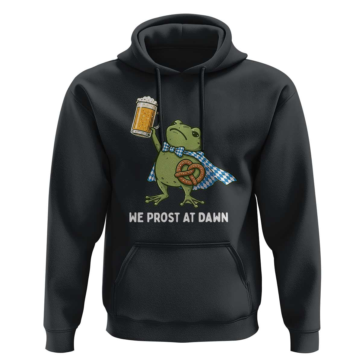 Funny Frog Oktoberfest Bavarian Beer Lover Hoodie We Prost At Dawn
