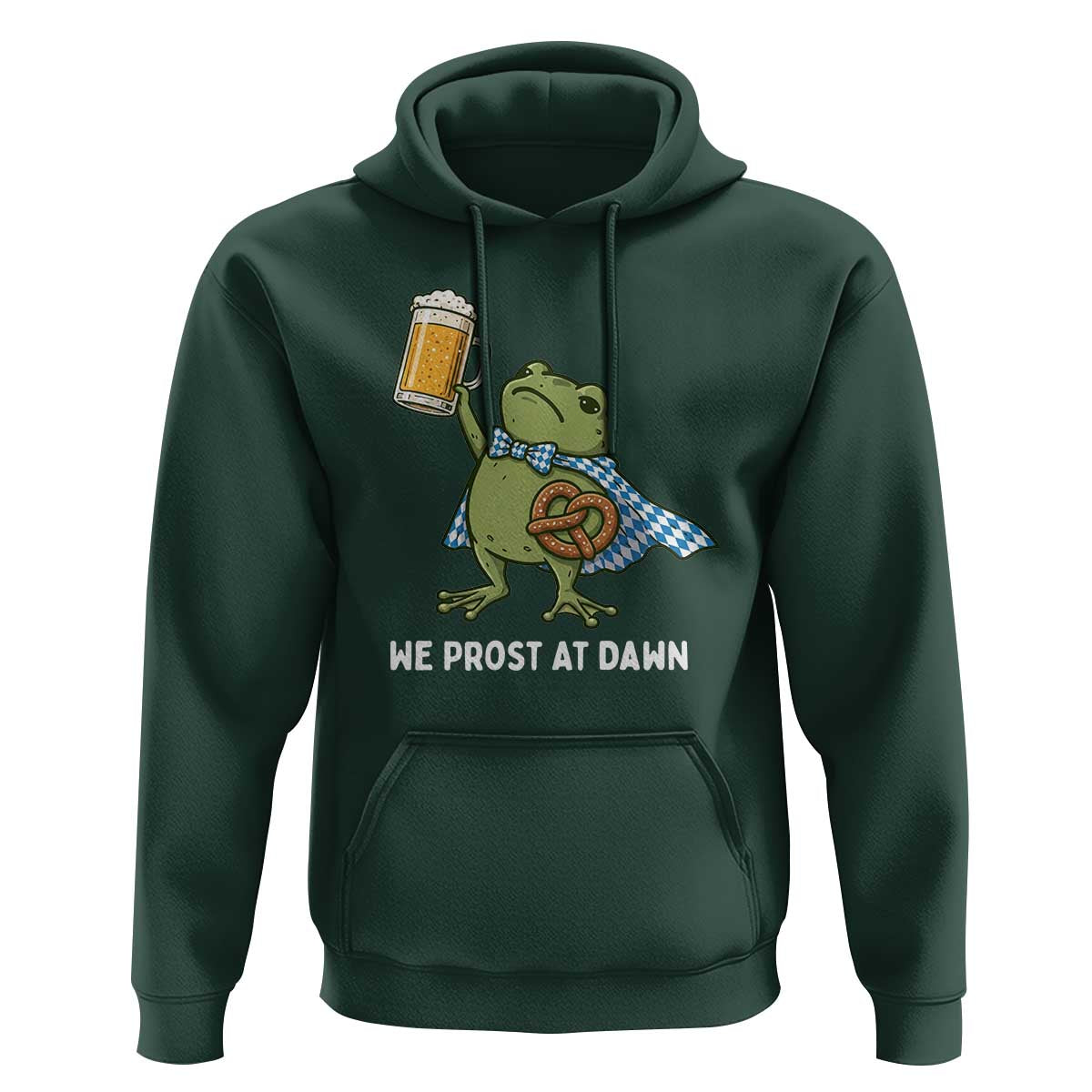 Funny Frog Oktoberfest Bavarian Beer Lover Hoodie We Prost At Dawn