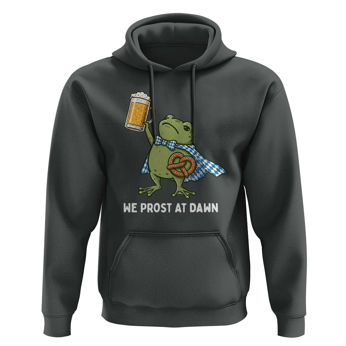 Funny Frog Oktoberfest Bavarian Beer Lover Hoodie We Prost At Dawn