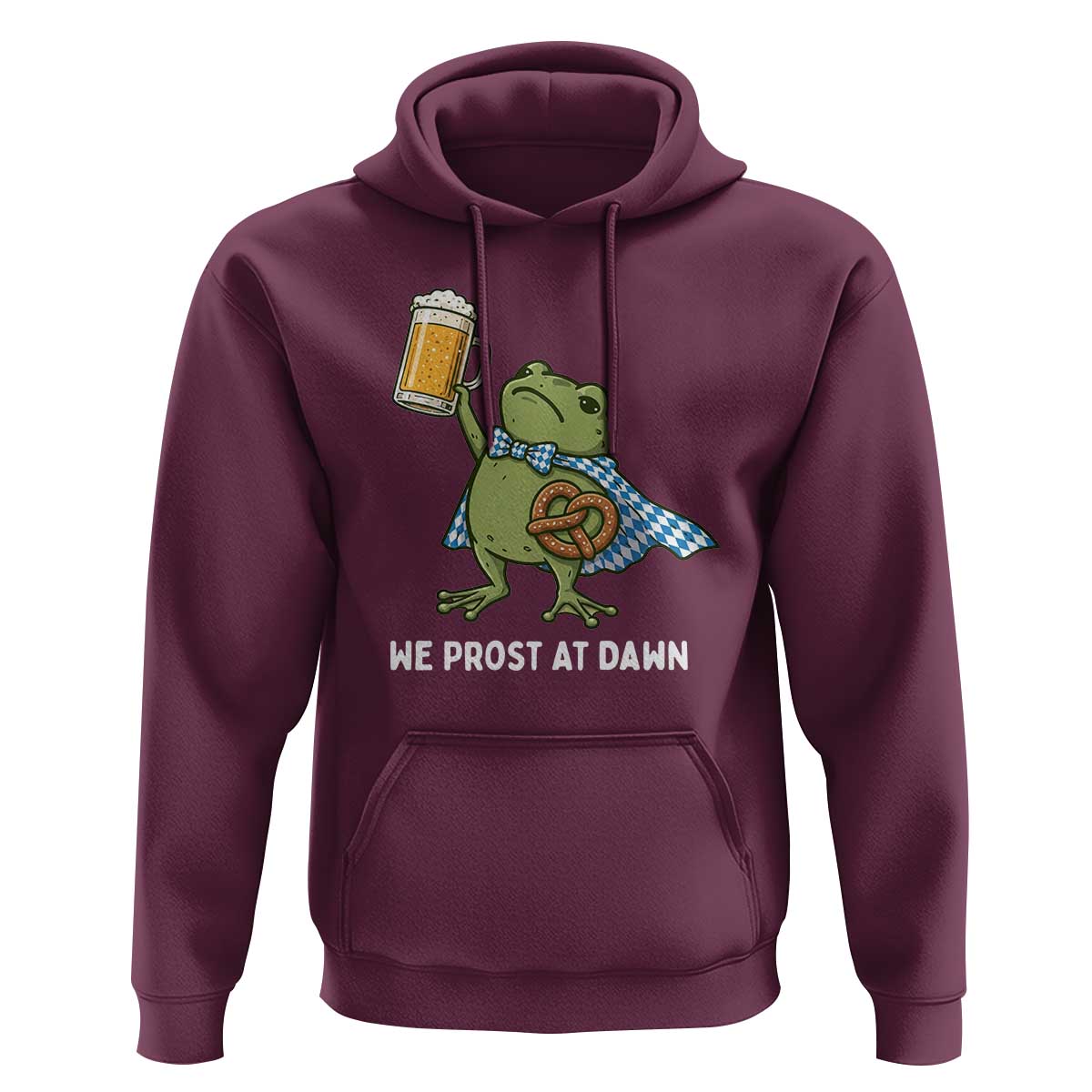 Funny Frog Oktoberfest Bavarian Beer Lover Hoodie We Prost At Dawn