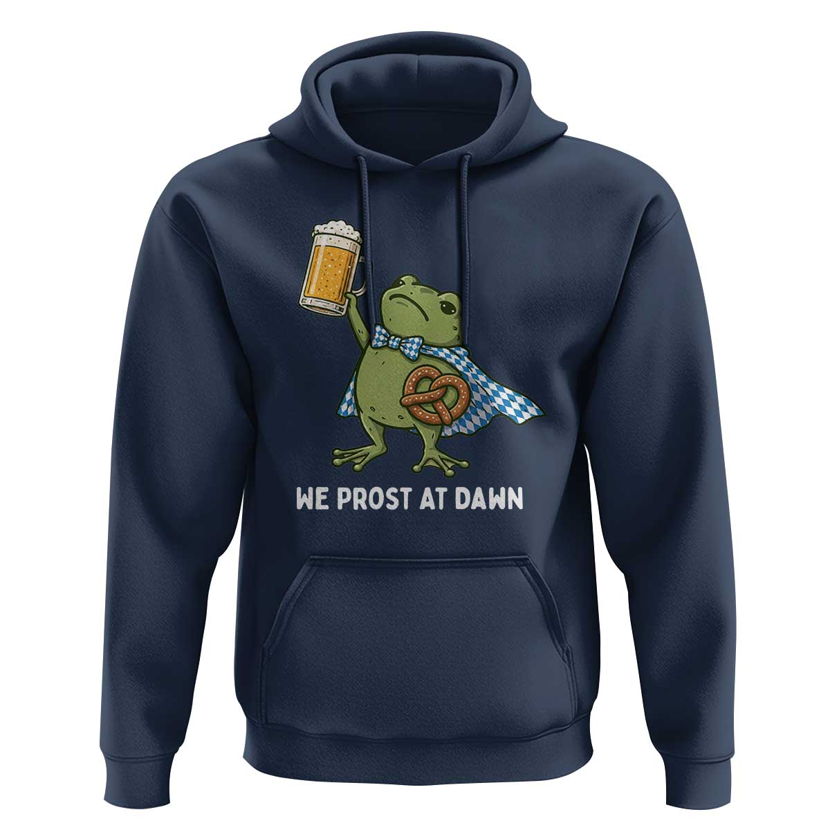 Funny Frog Oktoberfest Bavarian Beer Lover Hoodie We Prost At Dawn