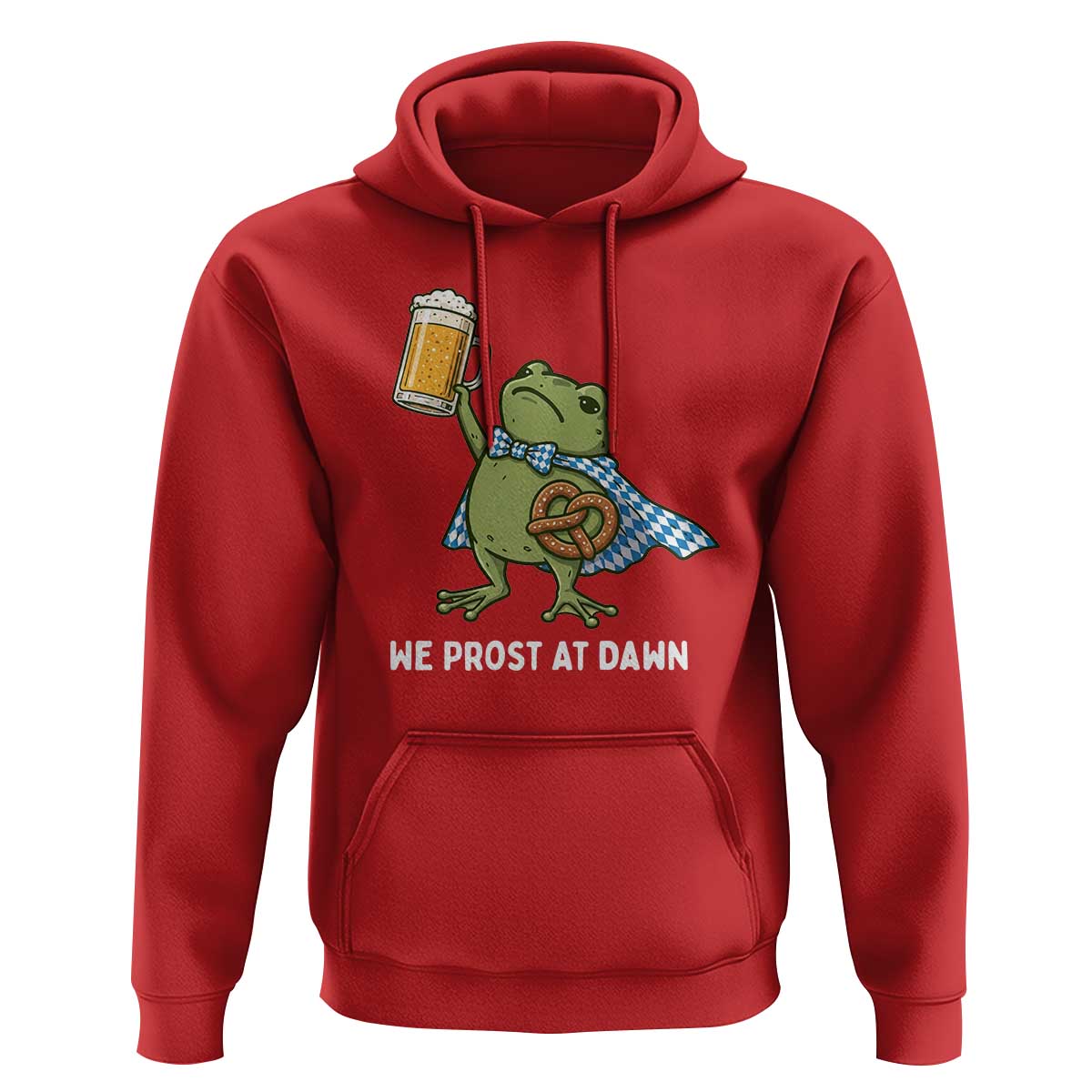 Funny Frog Oktoberfest Bavarian Beer Lover Hoodie We Prost At Dawn