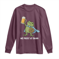 Funny Frog Oktoberfest Bavarian Beer Lover Long Sleeve Shirt We Prost At Dawn