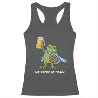 Funny Frog Oktoberfest Bavarian Beer Lover Racerback Tank Top We Prost At Dawn
