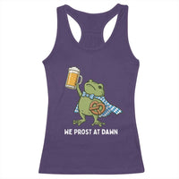 Funny Frog Oktoberfest Bavarian Beer Lover Racerback Tank Top We Prost At Dawn