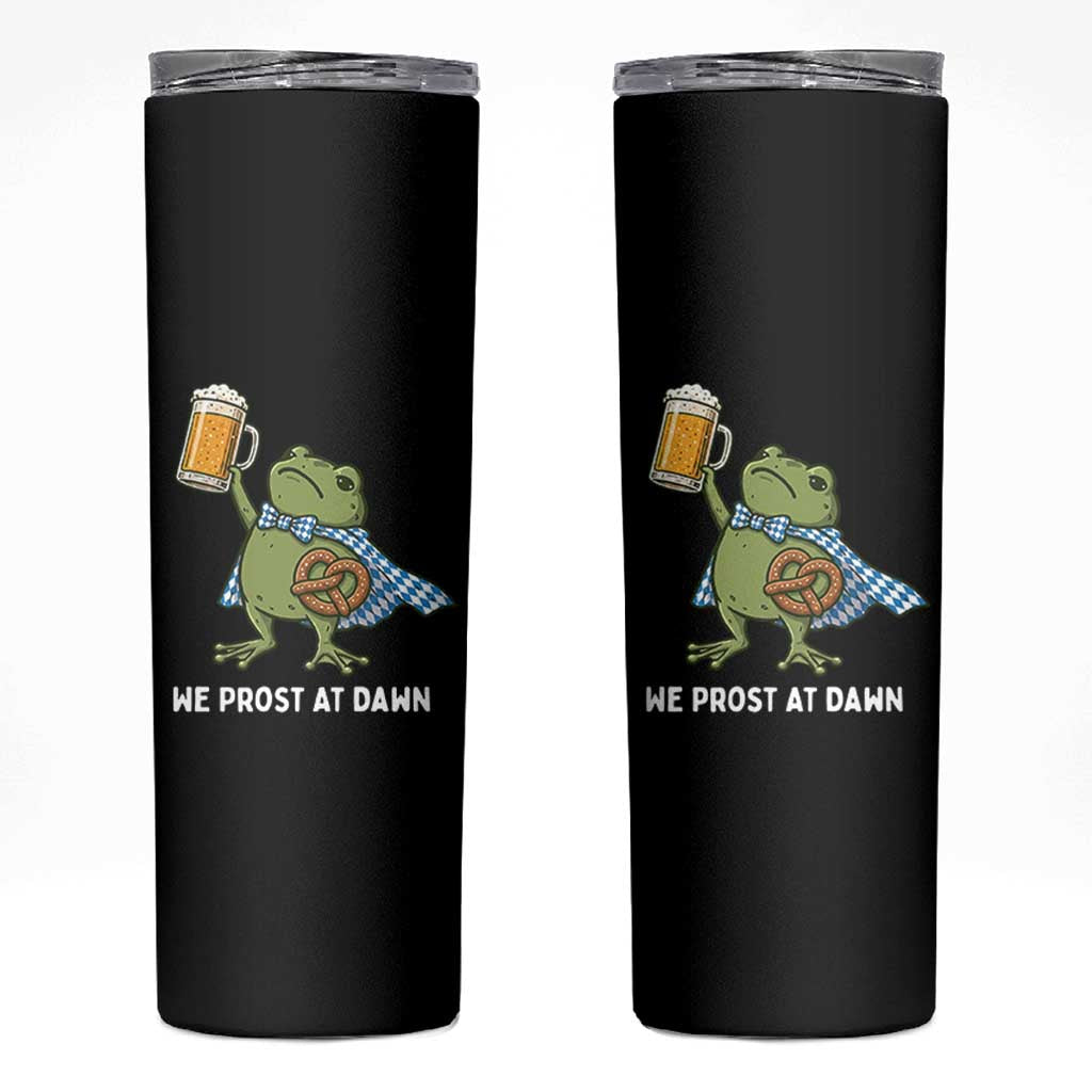 Funny Frog Oktoberfest Bavarian Beer Lover Skinny Tumbler We Prost At Dawn