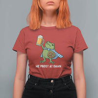 Funny Frog Oktoberfest Bavarian Beer Lover T Shirt For Women We Prost At Dawn