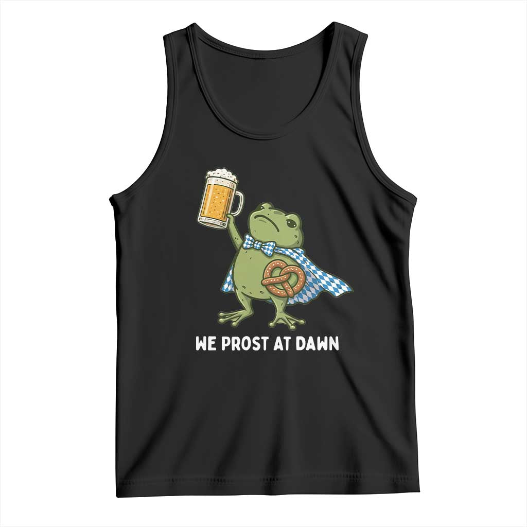 Funny Frog Oktoberfest Bavarian Beer Lover Tank Top We Prost At Dawn