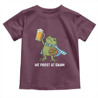 Funny Frog Oktoberfest Bavarian Beer Lover Toddler T Shirt We Prost At Dawn