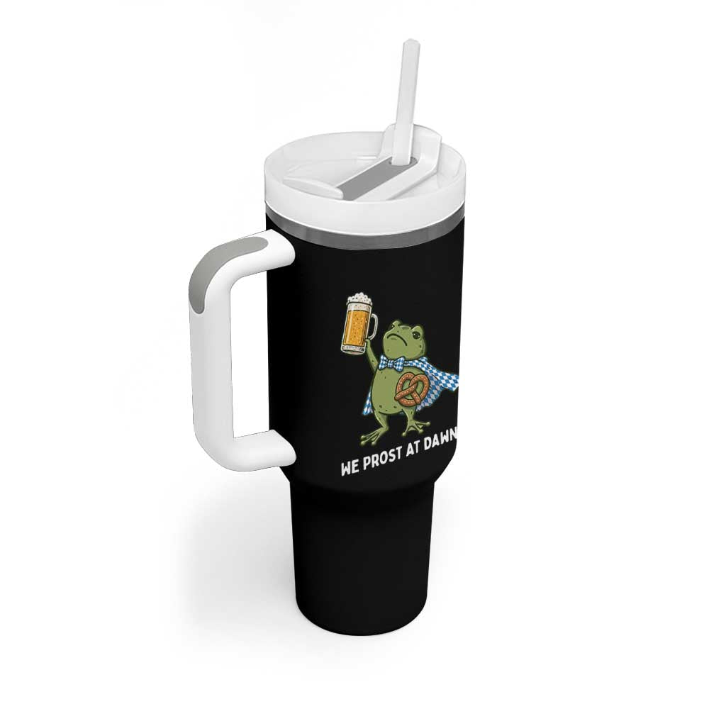 Funny Frog Oktoberfest Bavarian Beer Lover Tumbler With Handle We Prost At Dawn