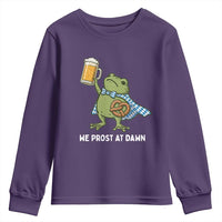 Funny Frog Oktoberfest Bavarian Beer Lover Youth Sweatshirt We Prost At Dawn