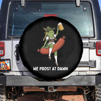 Funny Oktoberfest Frog Spare Tire Cover We Prost At Dawn Dirndl Sausage Beer Lover