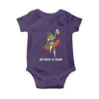 Funny Oktoberfest Frog Baby Onesie We Prost At Dawn Dirndl Sausage Beer Lover