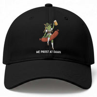 Funny Oktoberfest Frog Baseball Cap We Prost At Dawn Dirndl Sausage Beer Lover