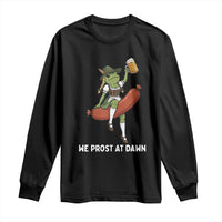 Funny Oktoberfest Frog Long Sleeve Shirt We Prost At Dawn Dirndl Sausage Beer Lover