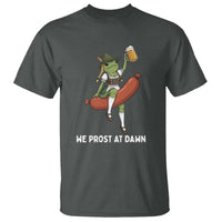 Funny Oktoberfest Frog T Shirt We Prost At Dawn Dirndl Sausage Beer Lover