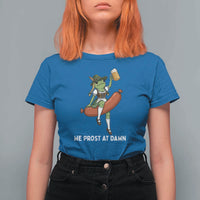 Funny Oktoberfest Frog T Shirt For Women We Prost At Dawn Dirndl Sausage Beer Lover