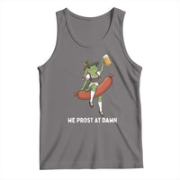 Funny Oktoberfest Frog Tank Top We Prost At Dawn Dirndl Sausage Beer Lover