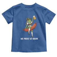 Funny Oktoberfest Frog Toddler T Shirt We Prost At Dawn Dirndl Sausage Beer Lover