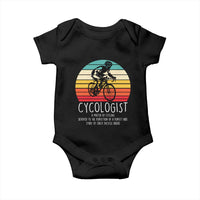 Cycologist Definition Baby Onesie Vintage Bicycle Rider Cycling Gift