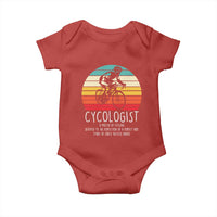 Cycologist Definition Baby Onesie Vintage Bicycle Rider Cycling Gift