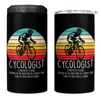 Cycologist Definition 4 in 1 Can Cooler Tumbler Vintage Bicycle Rider Cycling Gift