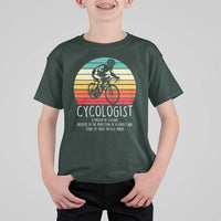 Cycologist Definition T Shirt For Kid Vintage Bicycle Rider Cycling Gift