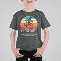 Cycologist Definition T Shirt For Kid Vintage Bicycle Rider Cycling Gift