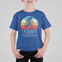 Cycologist Definition T Shirt For Kid Vintage Bicycle Rider Cycling Gift