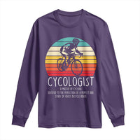 Cycologist Definition Long Sleeve Shirt Vintage Bicycle Rider Cycling Gift