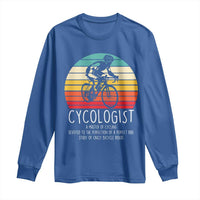 Cycologist Definition Long Sleeve Shirt Vintage Bicycle Rider Cycling Gift
