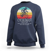 Cycologist Definition Sweatshirt Vintage Bicycle Rider Cycling Gift
