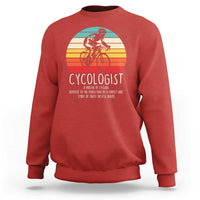 Cycologist Definition Sweatshirt Vintage Bicycle Rider Cycling Gift