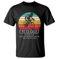 Cycologist Definition T Shirt Vintage Bicycle Rider Cycling Gift