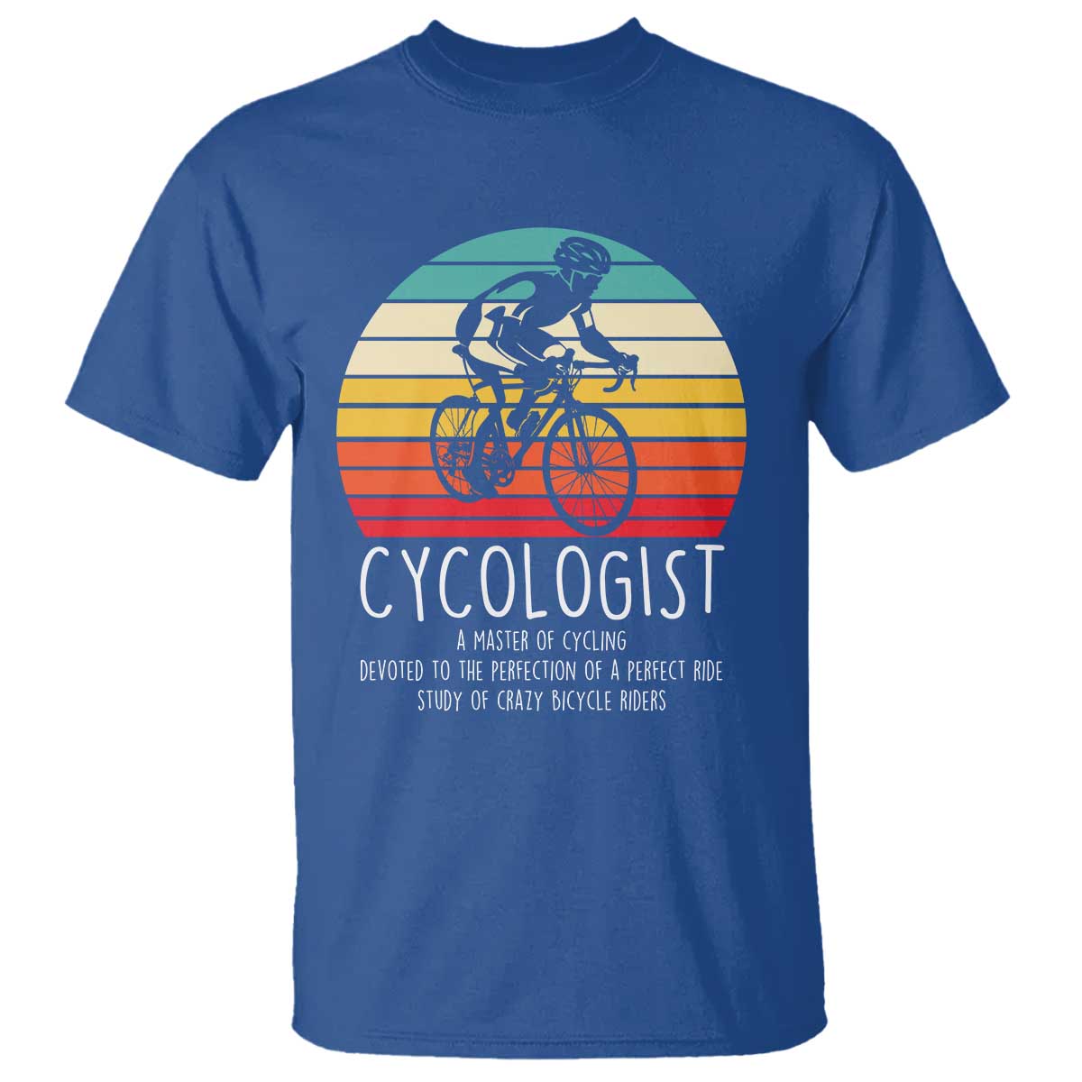 Cycologist Definition T Shirt Vintage Bicycle Rider Cycling Gift