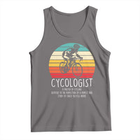 Cycologist Definition Tank Top Vintage Bicycle Rider Cycling Gift